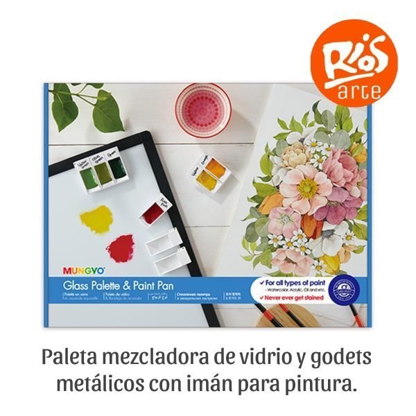 NUEVO- PALETAS VIDRIO/ ESPATULAS PLASTICAS/ ACRILICO/BLOCKS PASTEL - Imagen 14