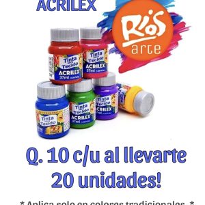Promocion pintura de tela Acrilex